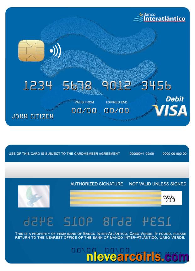 Cabo Verde Banco Inter-Atlântico  bank visa card